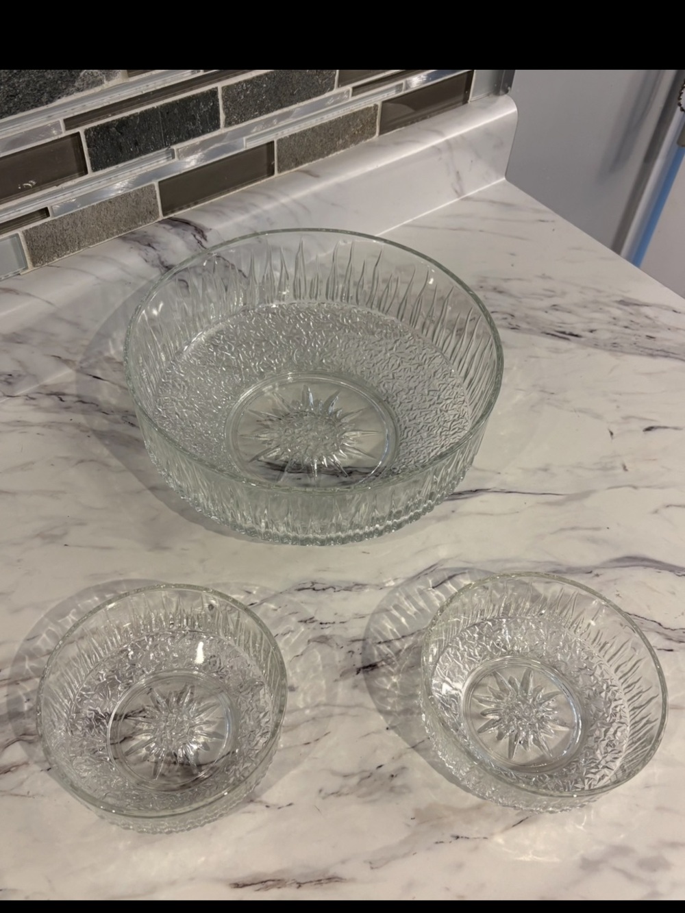 Vintage Ravenhead Glass White Fire Large Table Bowl By John Clappison